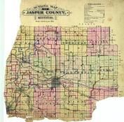 Jasper County Outline Map, Jasper County 1905